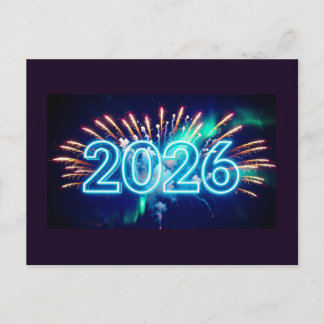 Festive New Year postcard Helg Vykort