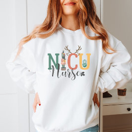 Festive NICU Nurse Team Christmas Sweatshirt T Shirt