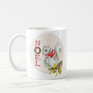 Festive Noel Squirrel Kaffemugg