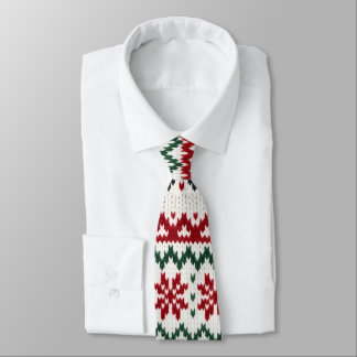 Festive Nordic Knit Christmas Tie Slips