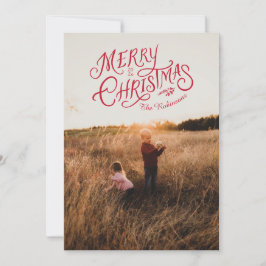 Festive Nostalgia God jul Photo Card Julkort