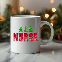 Festive Nurse Crew Christmas Mug Kaffemugg