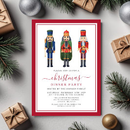 Festive Nutcracker, julmiddag Party Inbjudningar