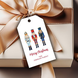 Festive Nutcracker Script God jul Presentetikett