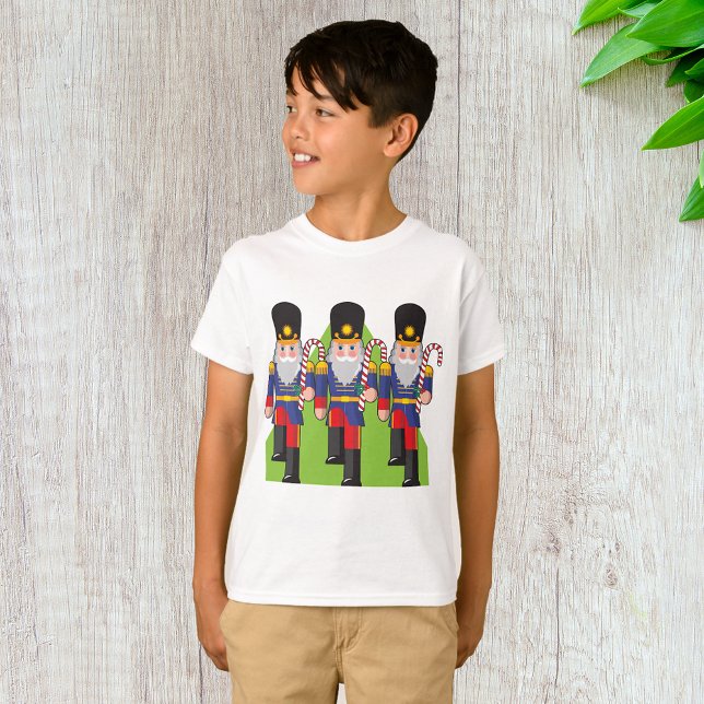 Festive Nutcracker Soldiers med Polkagrisar T Shirt (Skapare uppladdad)