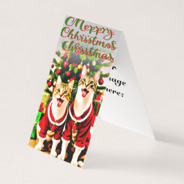 Festive Önskemål för Cat Lover Sister Merry Kort