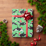 Festive Orca Santa Hat jul Ljus Design Presentpapper<br><div class="desc">Dig in i helgdag med den här designen som innehåller lekfulla orkar som bär rödtomater på en grav julbakgrund. Den flerfärgade julen ljus i rosa, gult, blått och grönt vävar genom orkerna, vilket tillför en viskisk, festlig beröring. Perfekt för älskare och helgdag entusiaster, den här layouten fångar säsongens glädje med...</div>
