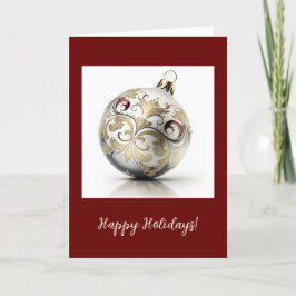 Festive Ornament Foled Helgdag/julkort Tack Kort