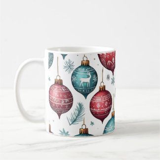 Festive ornament pattern kaffemugg