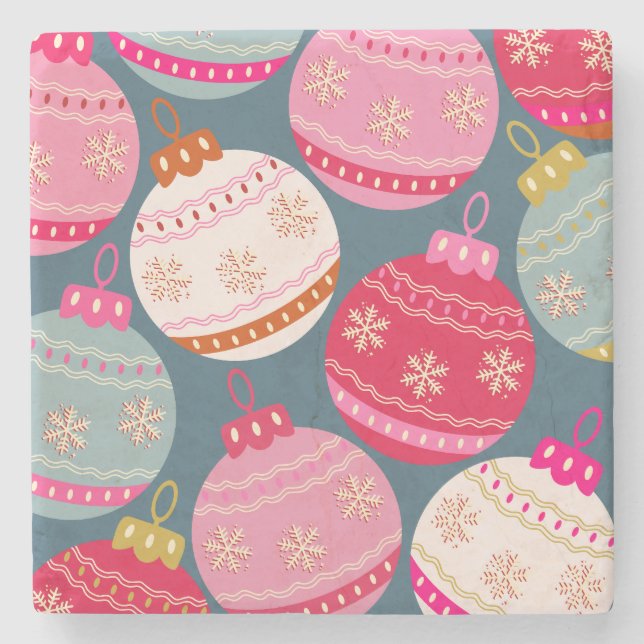 Festive Ornaments jul Stenunderlägg (Framsidan)