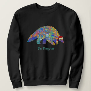 Festive Pangolin-utrotningshotade animaliska Höge T Shirt