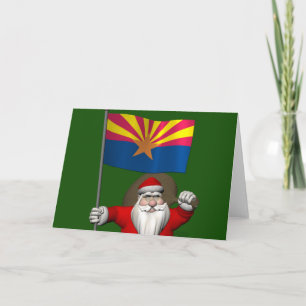 Festive Pappa jul besöker Arizona Helgkort