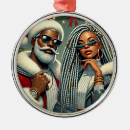 Festive Party Santa Julgransprydnad Metall