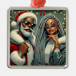 Festive Party Santa Julgransprydnad Metall