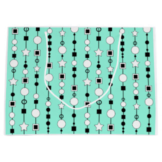 Festive pattern with string beads and jewelry star