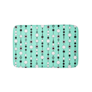 Festive pattern with string beads and jewelry star badrumsmatta