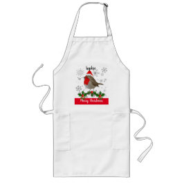 Festive Personlig jul Robin Apron Långt Förkläde