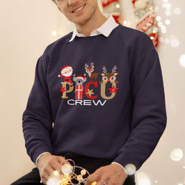 Festive PICU Crew Christmas Sweatshirt T Shirt