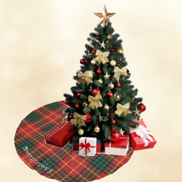 Festive Play Tartan Helgdag Julgransmatta Borstad Polyester