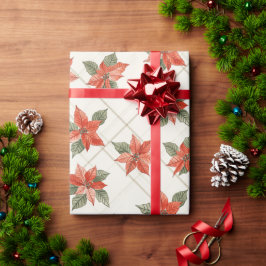 Festive Poinsettia och Play-julen Presentpapper