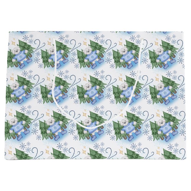 Festive Polar Bears jul Helgdag (Framsidan)