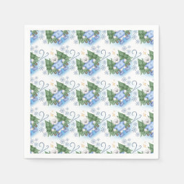 Festive Polar Bears jul Helgdag Pappersservett