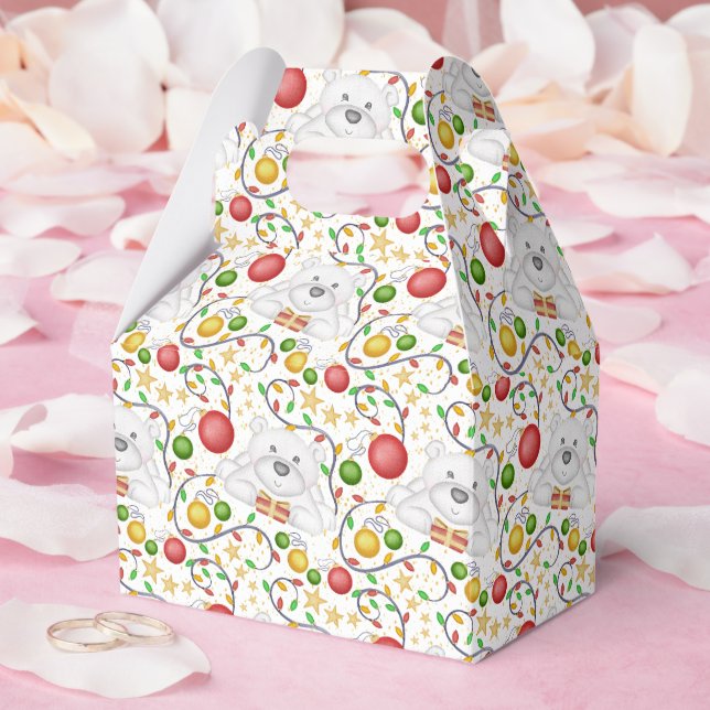 Festive Polar Bears jul Helgdag Presentaskar (Bröllop)