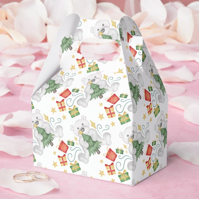 Festive Polar Bears jul Helgdag Presentaskar (Bröllop)