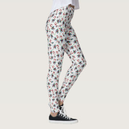 Festive Polkagrisars & Holly Leggings