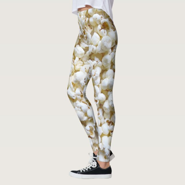 Festive Popcorn Decor on Leggings (Vänster)