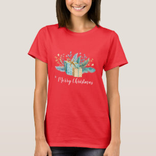 Festive Presenter Bouquet jul T Shirt