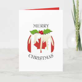 Festive Pudding med | CANADA | Jul Helgkort