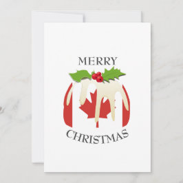 Festive Pudding med | CANADA | Jul Julkort