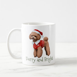 Festive Pudel Hårig och Bright Kaffemugg
