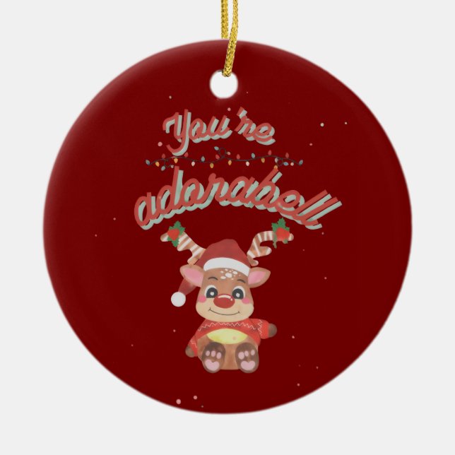 Festive Pun Ornament - Adorable Holiday Design (Framsidan)