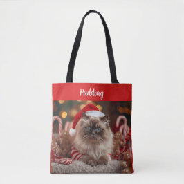Festive Ragdoll Cat Christmas Personalized Tygkasse