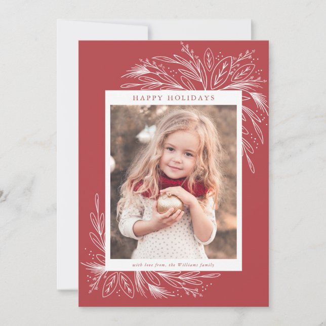 Festive Ram, Helgdag-fotokort Julkort (Framsida)