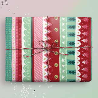 Festive Rand Elf-jul Presentpapper