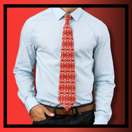 Festive Red and White jul Necktie Slips