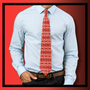 Festive Red and White jul Necktie Slips