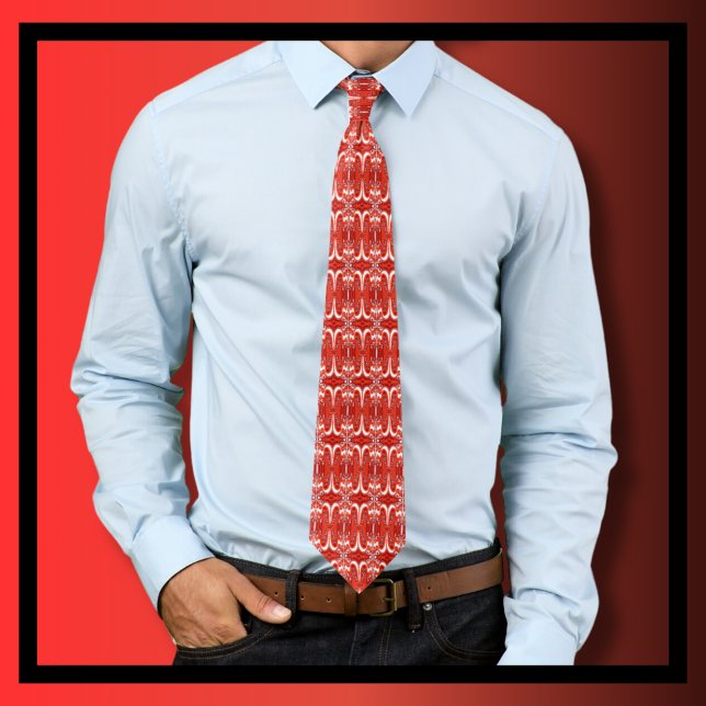 Festive Red and White jul Necktie Slips (Skapare uppladdad)