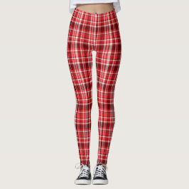 Festive Red and White Play Leggings