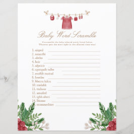 Festive Red Baby Shower-spel