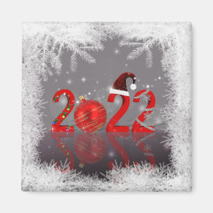 Festive Red God jul 2022 Magnet
