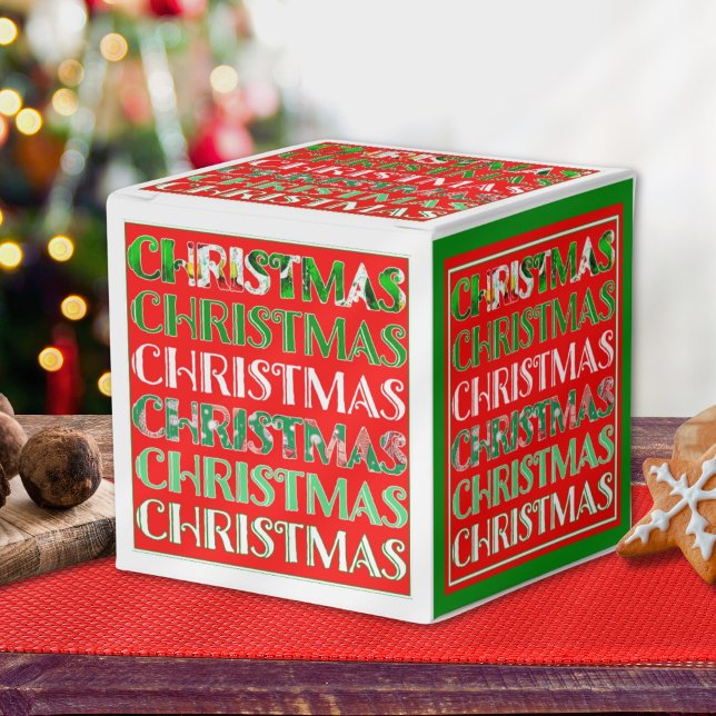 Festive Red Grönt Vin Box Presentaskar (Skapare uppladdad)