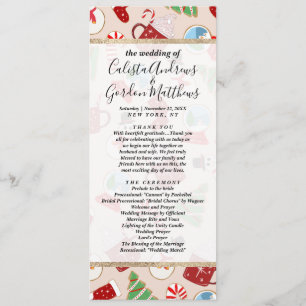 Festive Red-julkaka Illustration Mönster Program