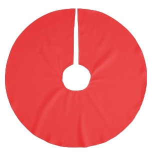 Festive Red Nordic jul-familjens party-dekor Julgransmatta Borstad Polyester