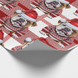 Festive Red Play and Bulldog-jul Presentpapper