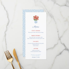 Festive Red Poinsettia jul Baby Shower Party Meny