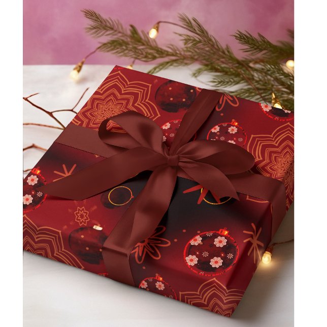 Festive Red Presentpapper (Skapare uppladdad)